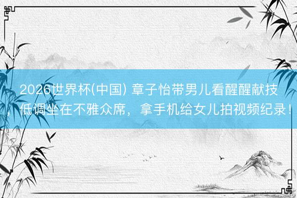 2026世界杯(中国) 章子怡带男儿看醒醒献技,低调坐在不雅众席,拿手机给女儿拍视频纪录!